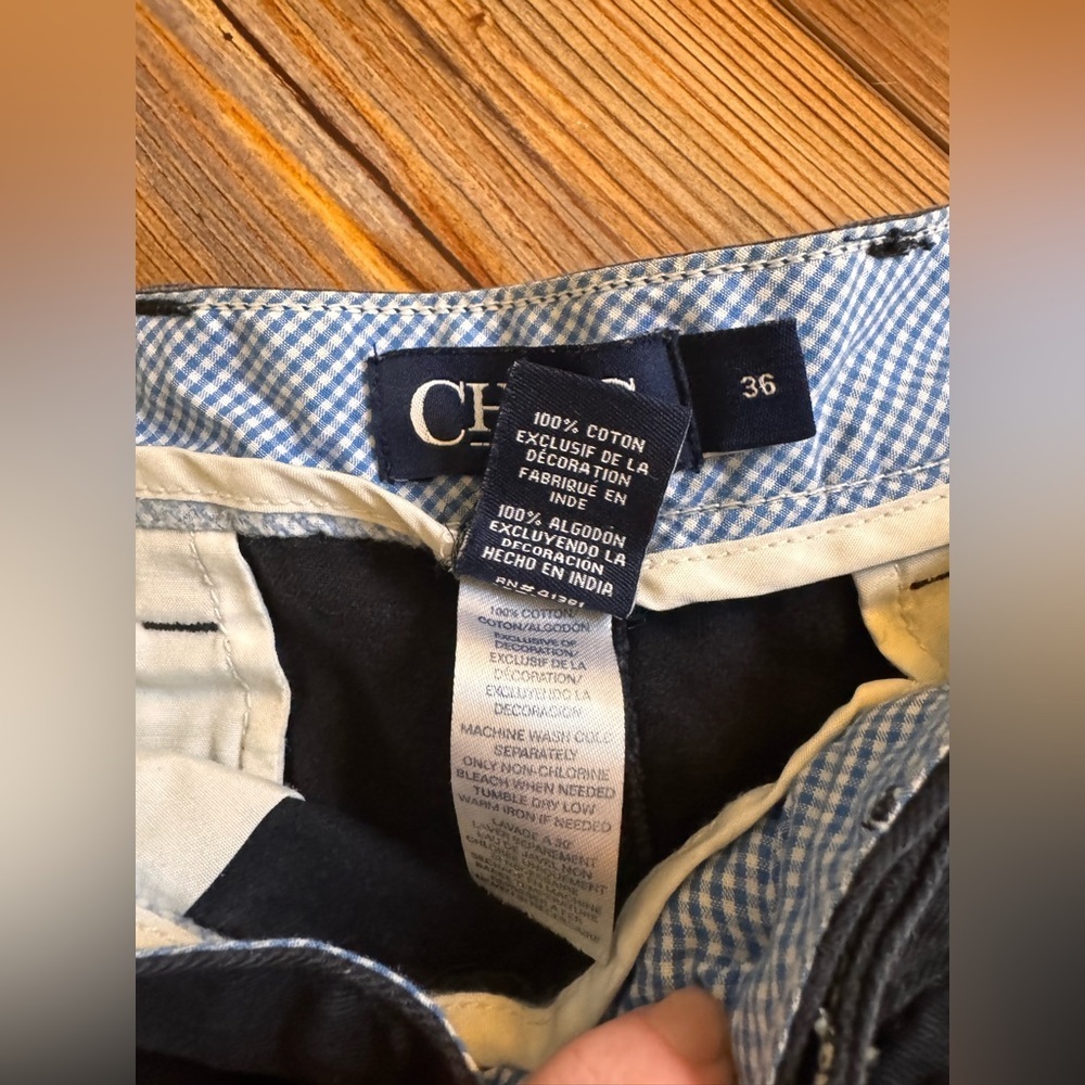 Chaps - Black Men's Shorts size 36 - Picture 3 of 7